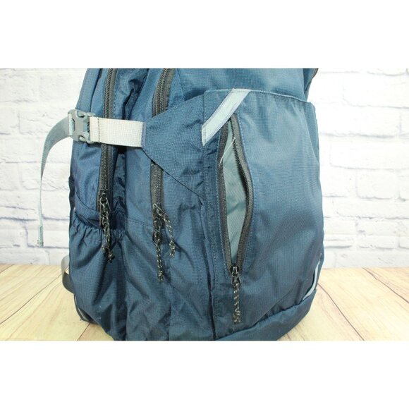 LL Bean Adult Carry Portable Locker Pack 42L School Hiking Pack Backpack Blue - Picture 8 of 16